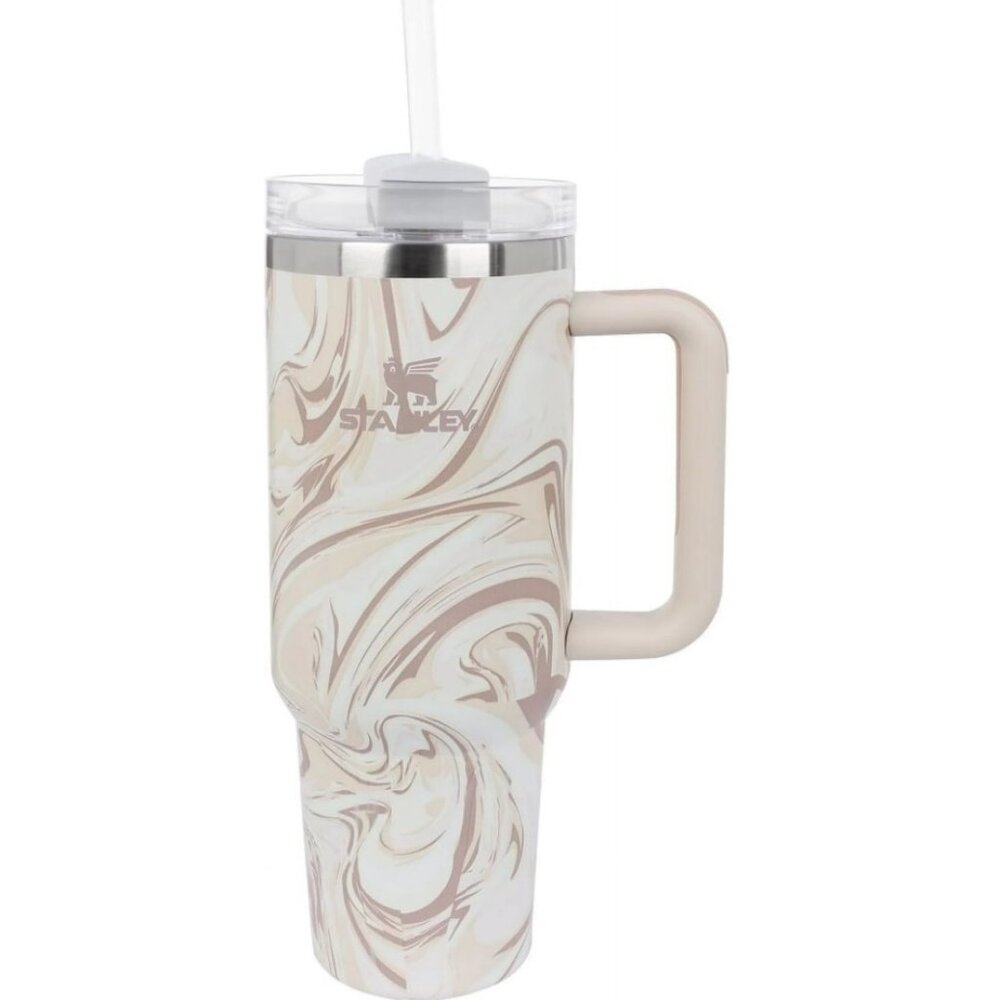 STANLEY The FlowState Quencher H2.0 Tumbler 40 oz., Polar Swirl NEW